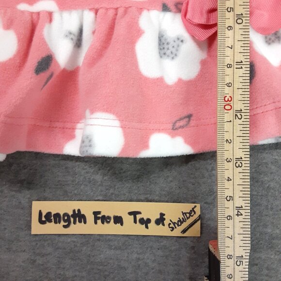 Child of Mine Carters Size 12M Dress/Top Long Sleeve Soft Pullover Button Long - Picture 6 of 9